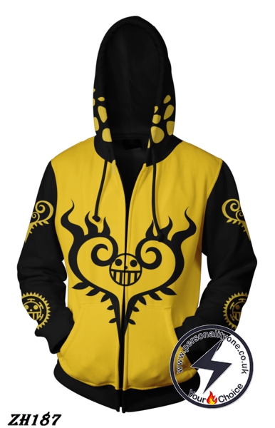 One Piece Zip - Trafalgar Law Zip 3D - One Piece Hoodies